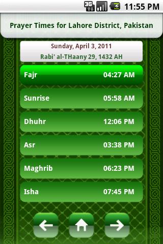 Download Islamic Prayer Times Android Islamic Softwares - Download ...